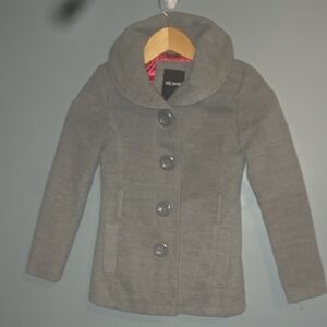 Me Jane Girl's Gray Pea Coat